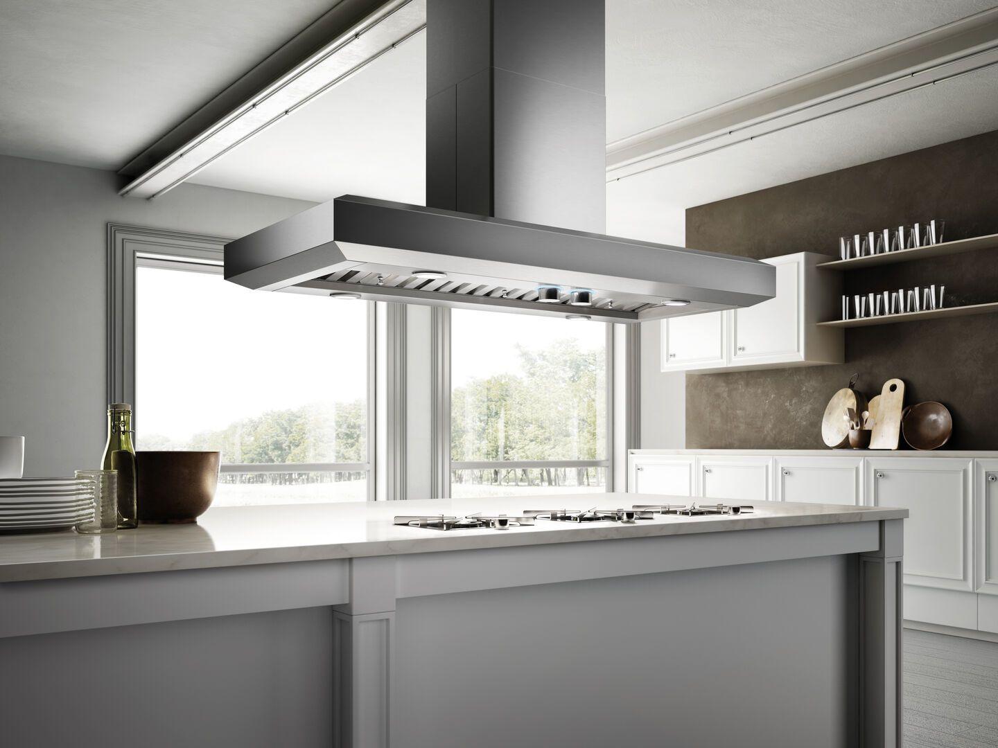 Elica EVI642S1 VAVANO IS Island Range Hood 42" wide - 600CFM