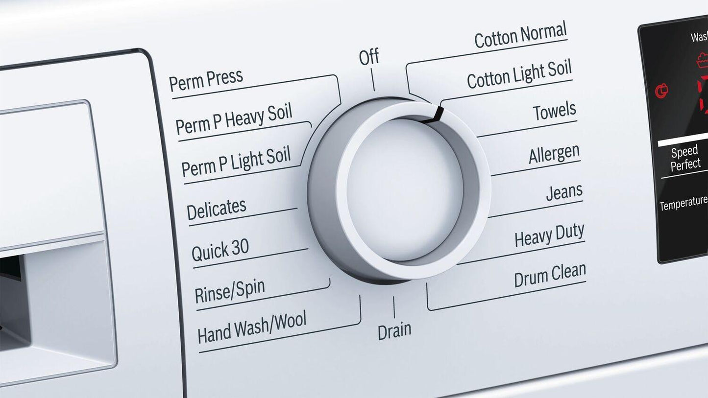 Bosch WGA12400UC 300 Series Compact Washer , White