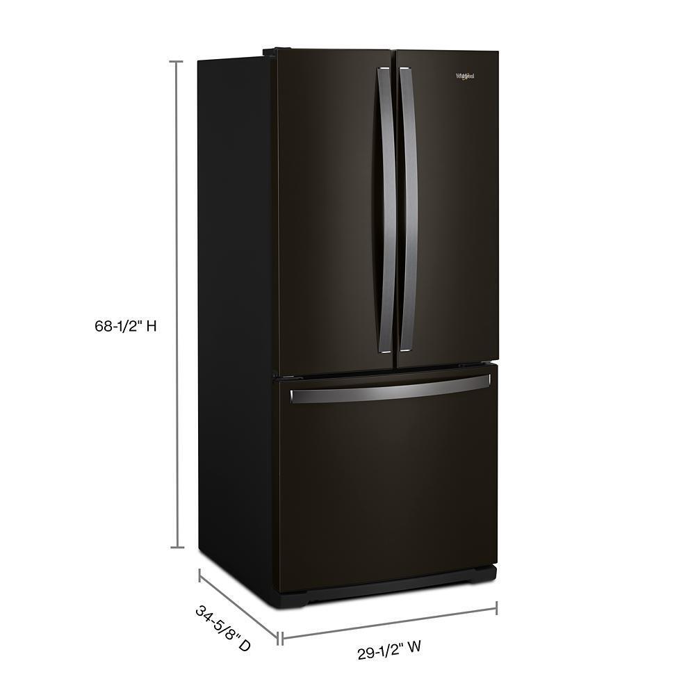 Whirlpool WRF560SMHV 30-inch Wide French Door Refrigerator - 20 cu. ft.