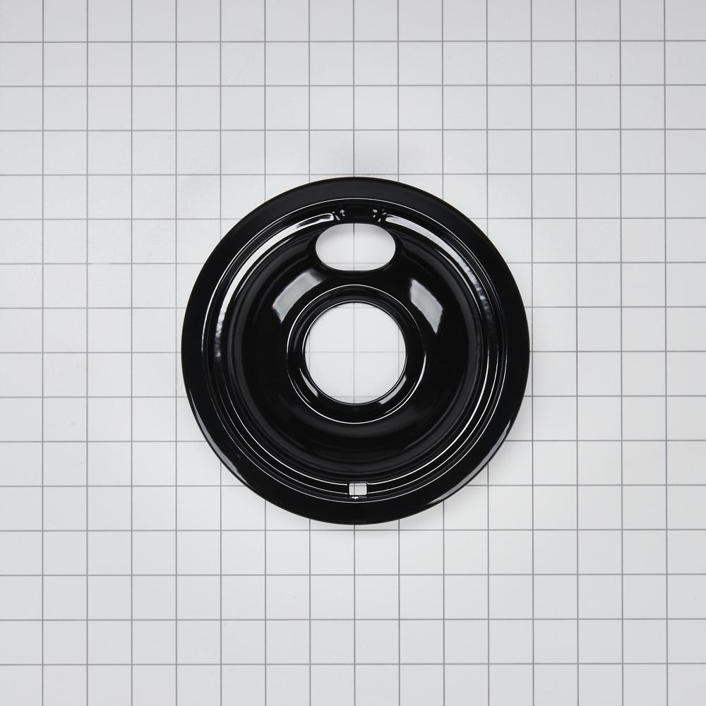 Kitchenaid W10290353RW Range Electric/Cooktop 6-IN Round Drip Bowl (Single-Pack) - Black for Non-Hinged, 2-Wire Plug Cooking Elements