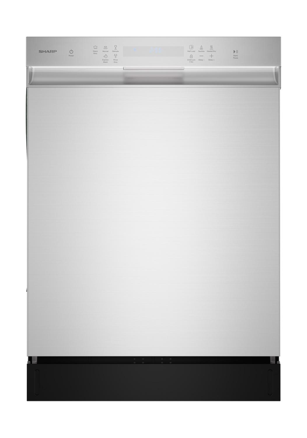 Sharp 24 in. Slide-In Stainless Steel Hybrid 49 dB Dishwasher