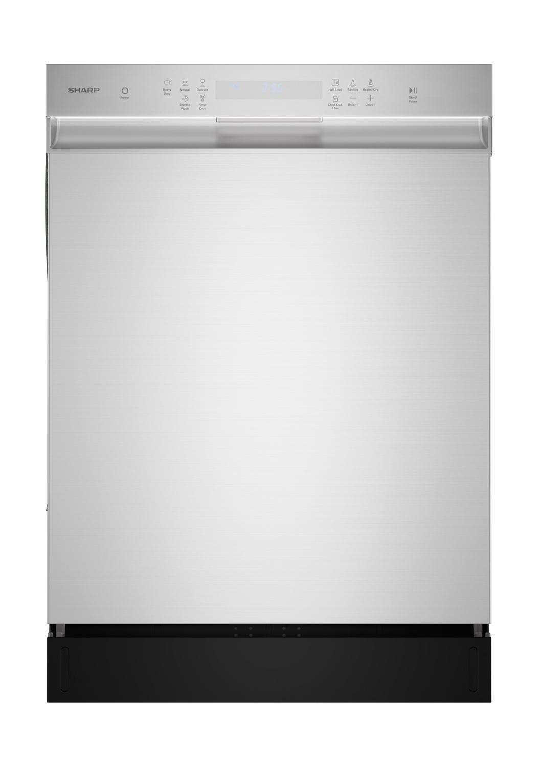 Sharp SDW6506JS 24 in. Slide-In Stainless Steel Hybrid 49 dB Dishwasher