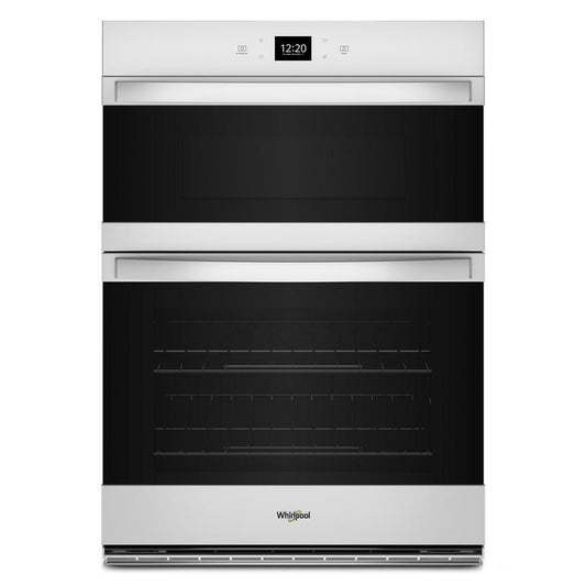 Whirlpool WOEC5030LW 6.4 Total Cu. Ft. Combo Wall Oven with Air Fry When Connected
