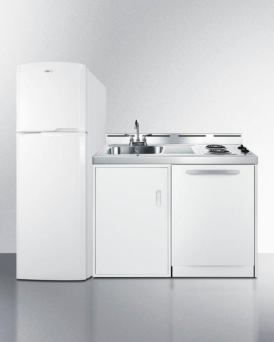 Summit ACKDW72 71" Wide All-in-one Kitchenette With Dishwasher