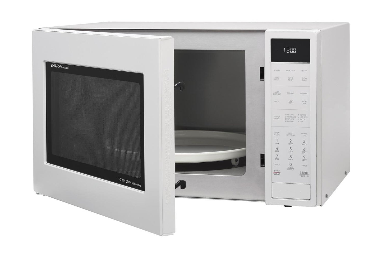 SMC1585KW Sharp 1.5 cu. ft. 900W White Convection Countertop Microwave Oven
