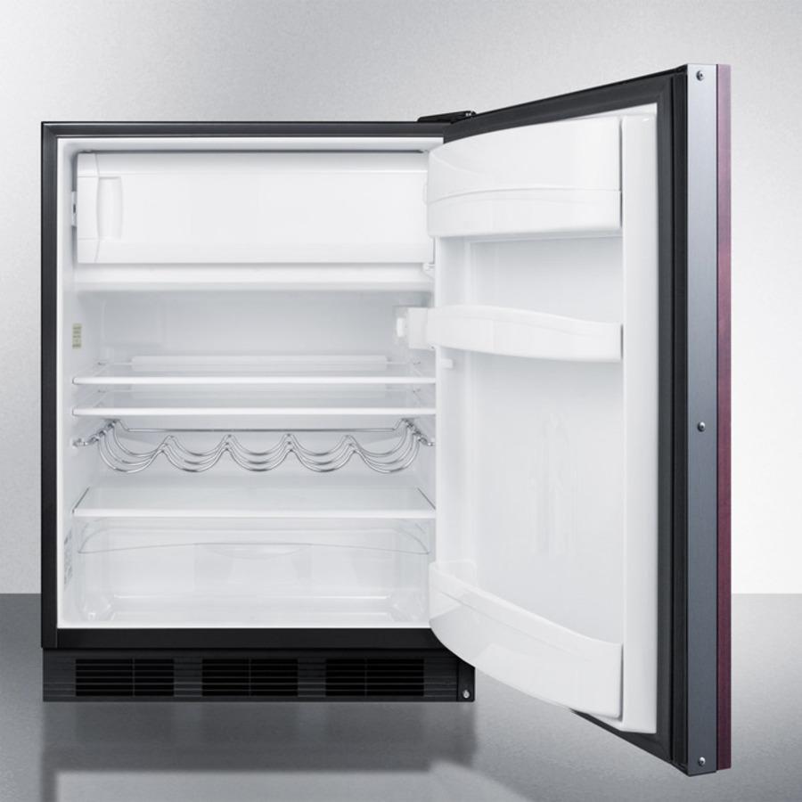 Summit CT663BKIFADA 24" Wide Refrigerator-freezer, ADA Compliant (panel Not Included)