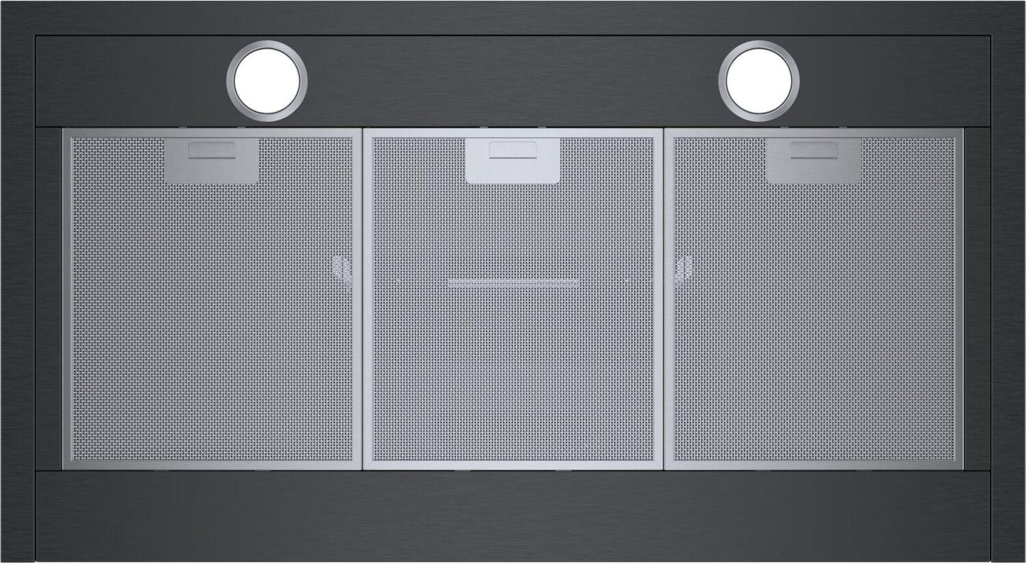 Bosch HCP86641UC 800 Series, wall-mounted cooker hood, 36'', Black stainless steel