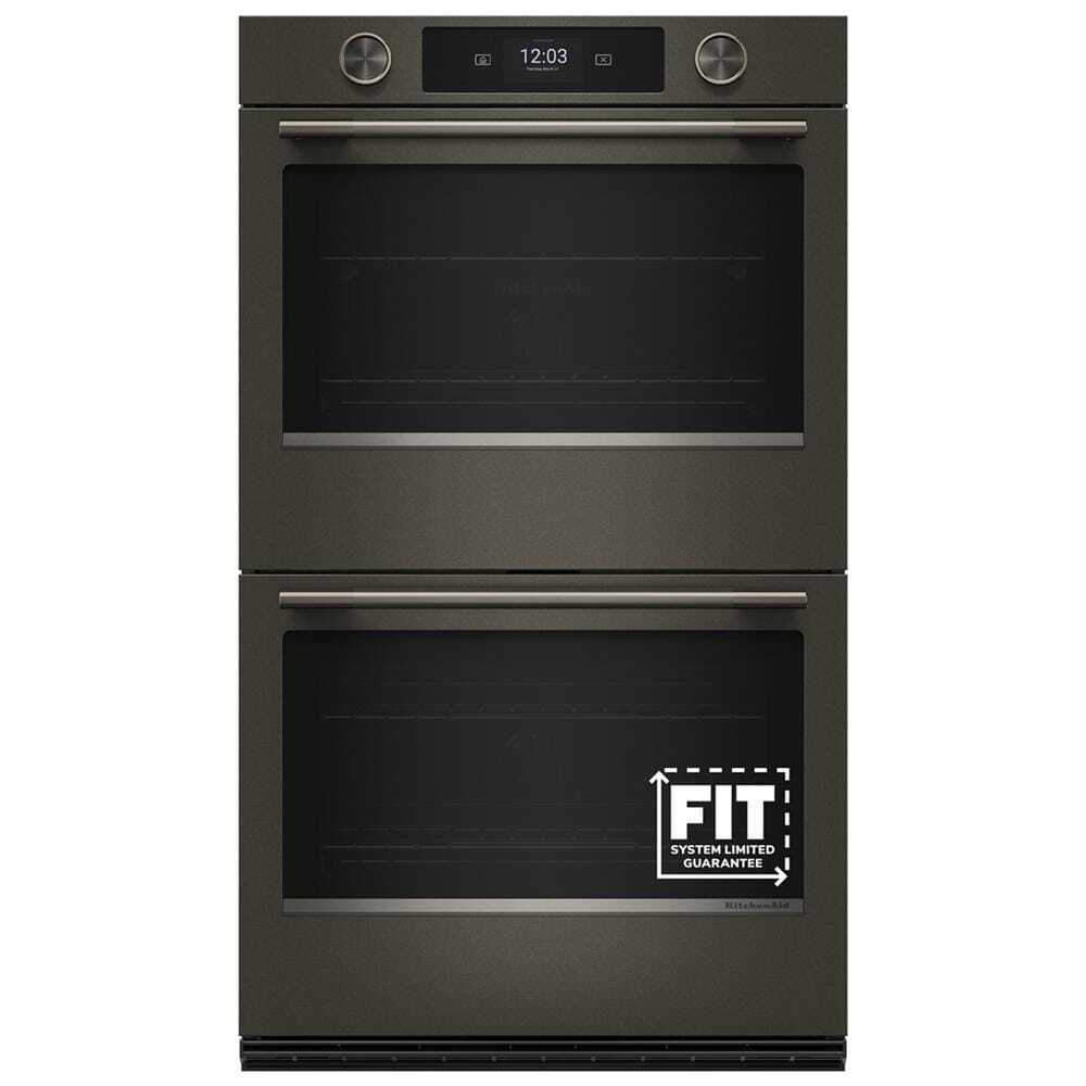 Kitchenaid KOED930SBE 30-inch Smart Electric Double Wall Oven with Intelligent Cooking Camera - Black Ore
