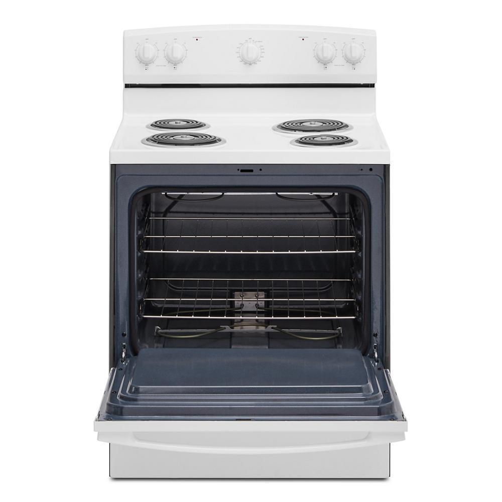 ACR4203MNW Amana® 30-inch Electric Range with Easy-Clean Glass Door