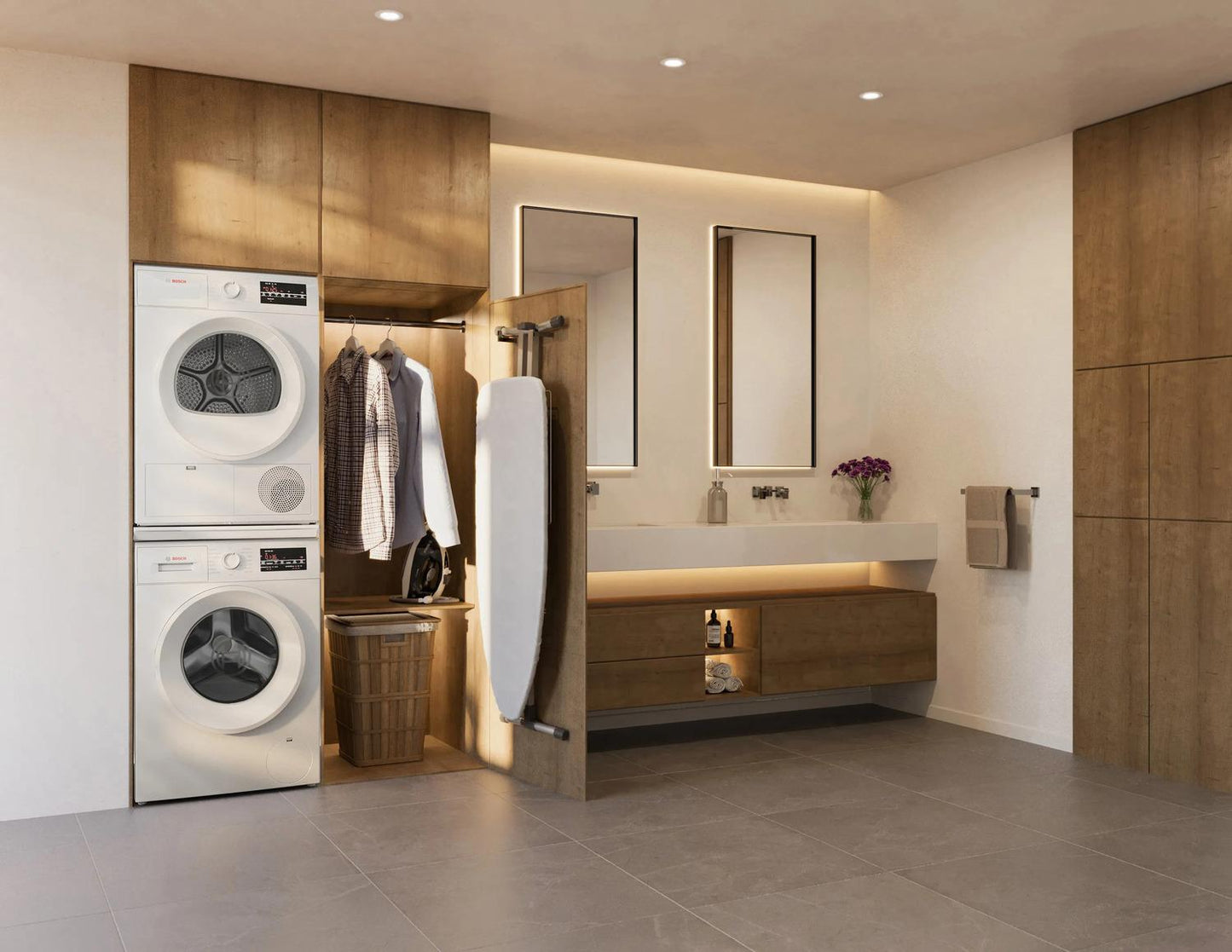 Bosch WPA12100UC 300 Series, condenser tumble dryer, White