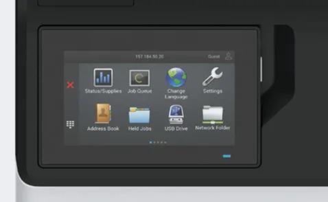 Sharp MXC528P MX-C528P Color Networked Printer Prints up to 52 pages per minute Maximum paper capacity of 2,850 sheets Exceptional Image Quality with 1200 x 1200 dpi print resolution