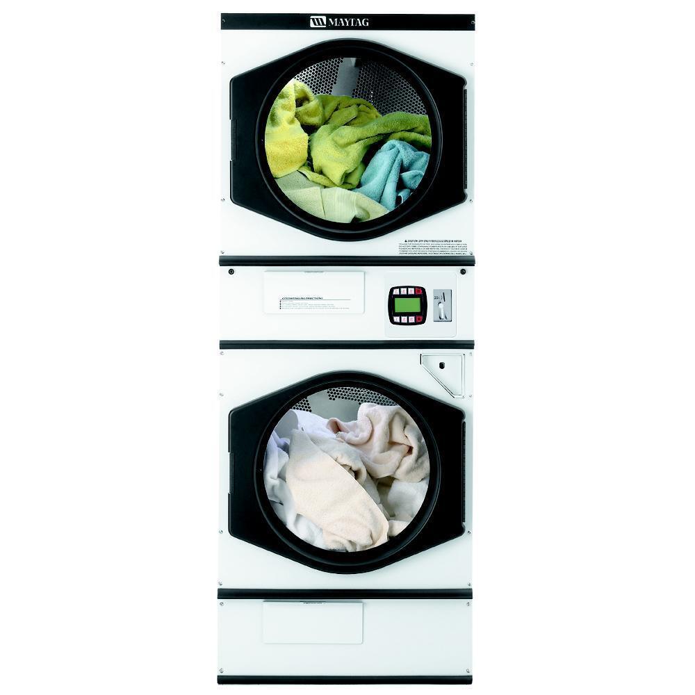 Maytag MLG31PCCWS Commercial Multi-Load Stack Dryer