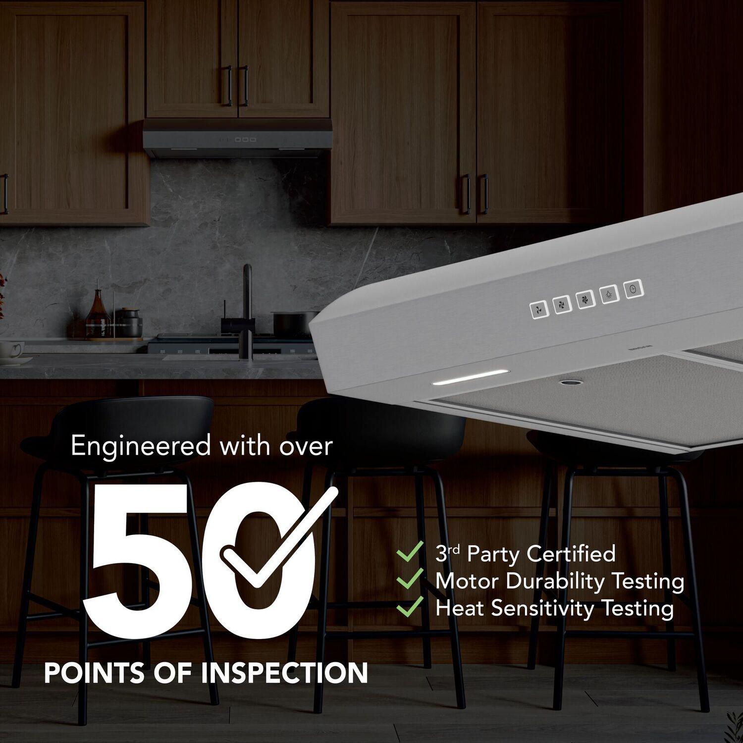 MTR2303SS Broan-NuTone 30-Inch Under Cabinet Range Hood, ENERGY STAR, 350 Max Blower CFM, Stainless Steel
