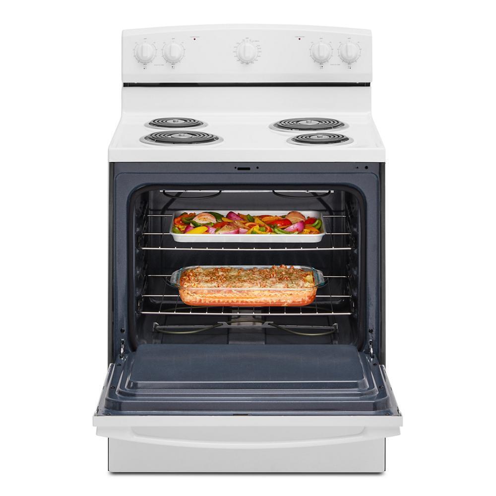 ACR4203MNW Amana® 30-inch Electric Range with Easy-Clean Glass Door
