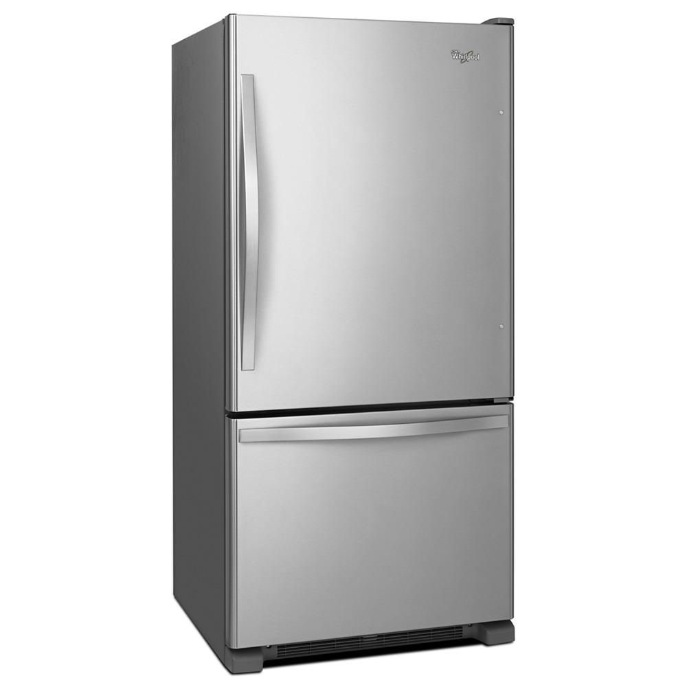 Whirlpool WRB329DMBM 30-inches wide Bottom-Freezer Refrigerator with SpillGuard™ Glass Shelves - 18.7 cu. ft.