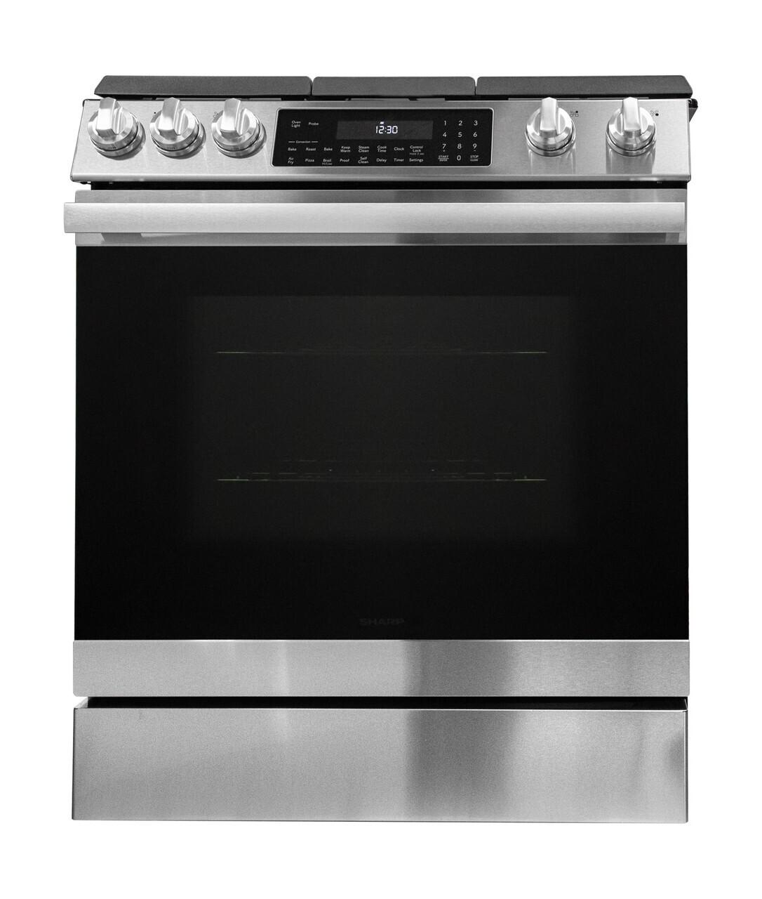 Sharp 30 in. Gas Convection Slide-In Range with Air Fry