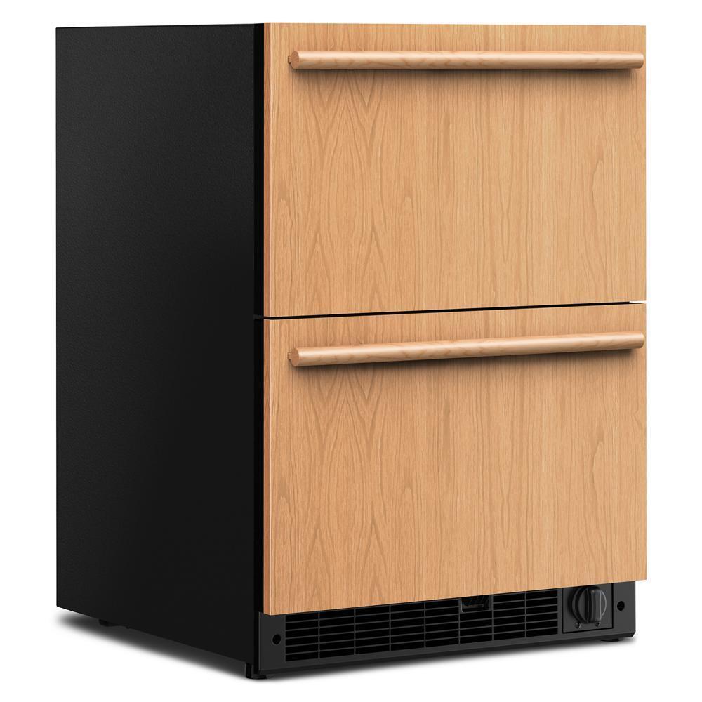 Kitchenaid KUCT524SPA 24" Panel-Ready Undercounter Double-Drawer Refrigerator/Freezer