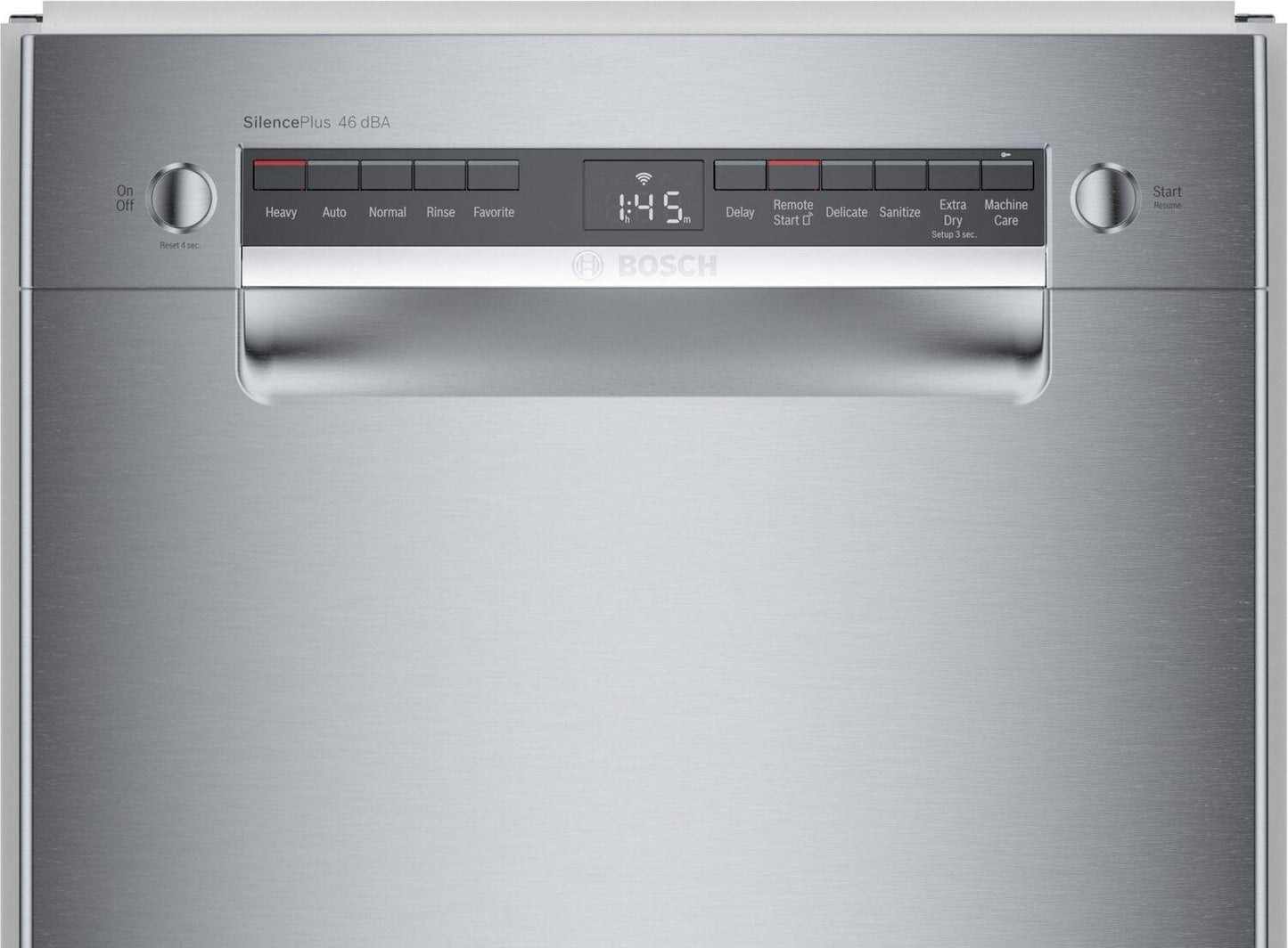 Bosch SPE53C55UC 300 Series, built-under dishwasher, 17 3/4'', Brushed steel anti-fingerprint