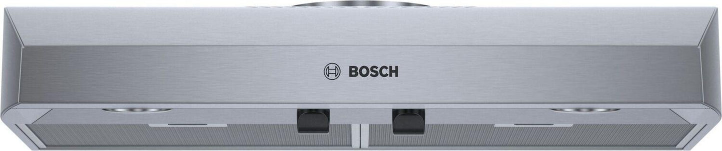 Bosch DUH30252UC 500 Series, 30" Under-cabinet Hood, 400 CFM, Halogen lights, Stnls