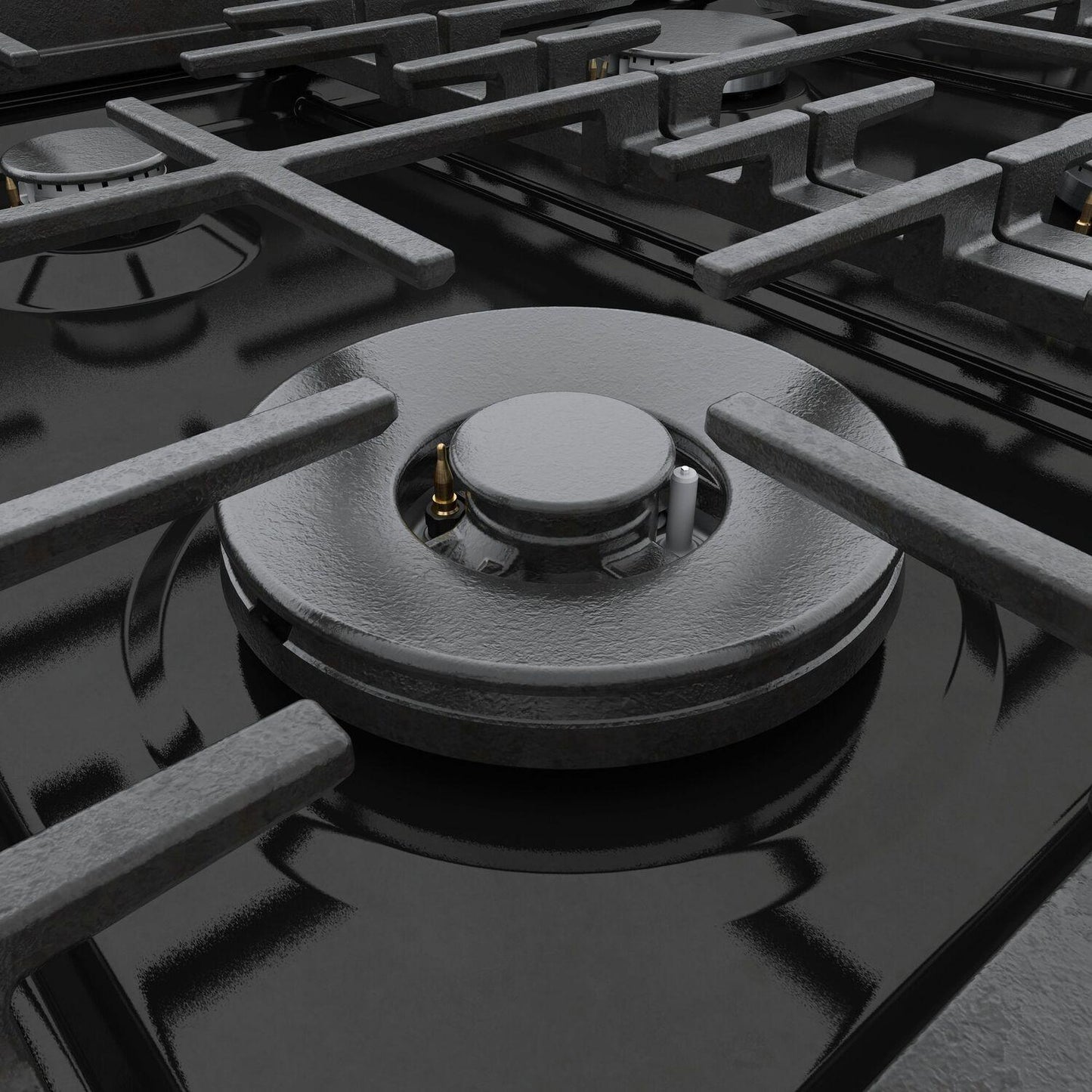 Bosch HDS8645U 800 Series, Dual fuel freestanding range, 36'', Black stainless steel