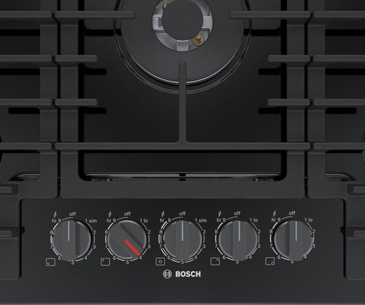 Bosch 800 Series Gas Cooktop 30" Black NGM8048UC
