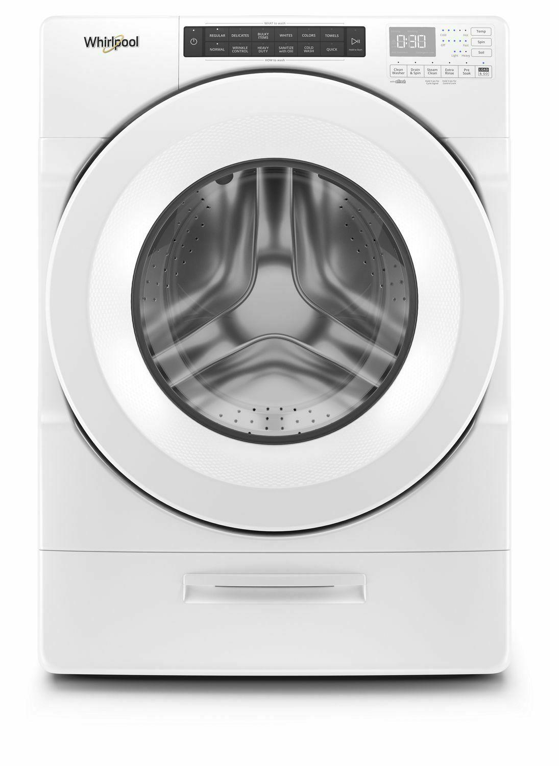 Whirlpool WFW5620HW 4.5 cu. ft. Closet-Depth Front Load Washer with Load & Go™ Dispenser - White