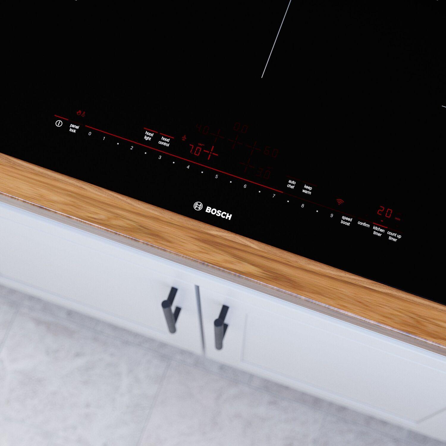 Bosch NIT8660UC 800 Series Induction Cooktop 36" Black, Without Frame