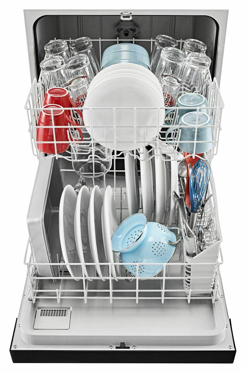 Dishwasher with Triple Filter Wash System - Black