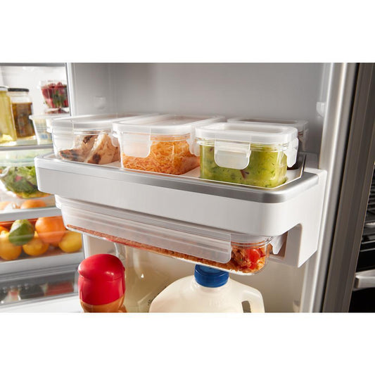 Kitchenaid W11728693 Refrigerator Prep and Store Shelf Kit with 5 Bins, 5 Lids, and 1 Shelf for Models wrf757sd and wrf767sd