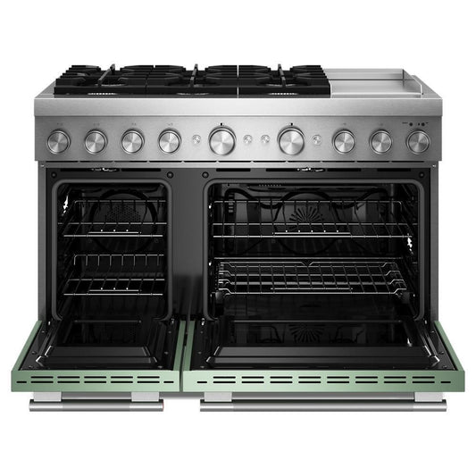 Kitchenaid KFDD948SDC 48-Inch 6 Burner Commercial-Style Dual Fuel Range with Griddle