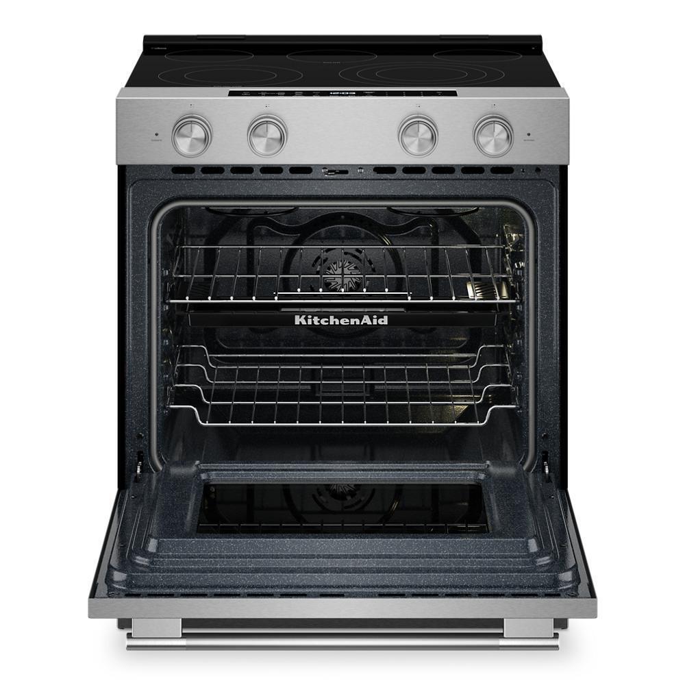 Kitchenaid KSES530SPS 5.3 Cu. Ft. Smart Slide-in Electric Range with Two Even-Heat™ Hyper Elements and Convection Cooking Modes