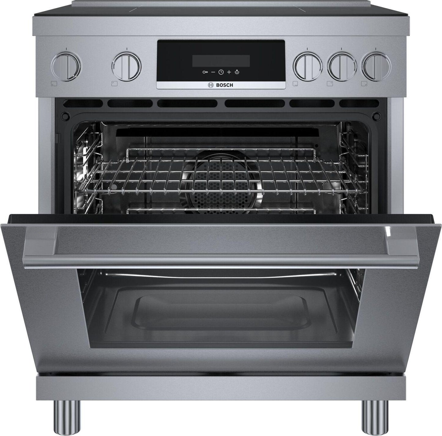 Bosch HIS8055U 800 Series, Induction freestanding range cooker, Stainless steel