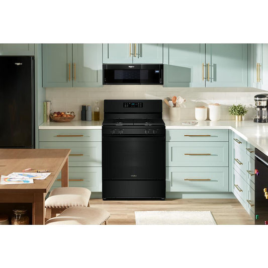 Whirlpool WFGS3030RB 30-inch Gas Range with Crispy Mode and Dishwasher Safe Grates