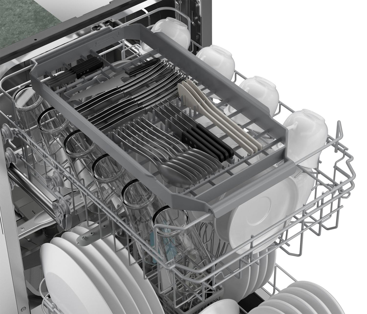 Sharp SDW4523MS 18 in. Stainless Steel 47 dB Dishwasher