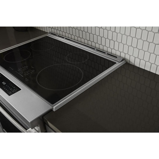 Kitchenaid W10675028 34" Slide-in Range Trim Kit, Stainless Steel, with (3) trim pieces, and installation instructions