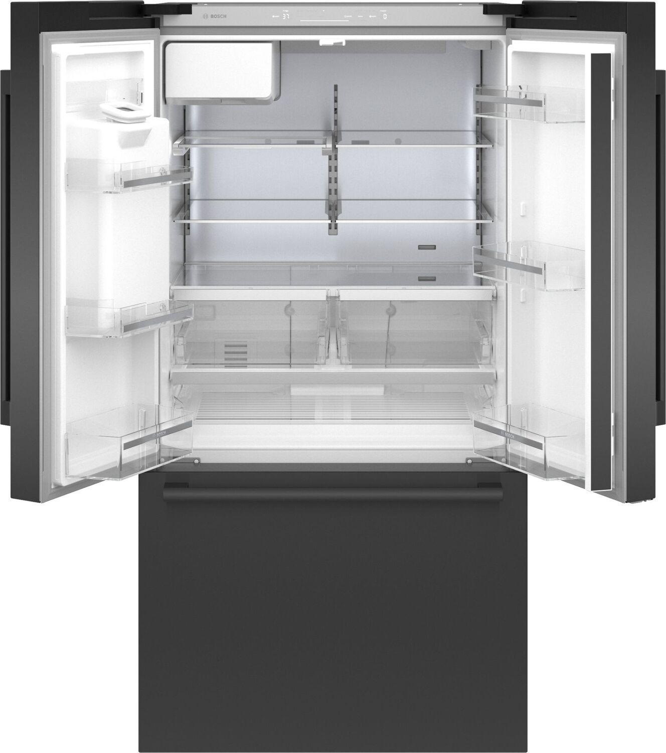 Bosch B36FD50SNB 500 Series French Door Bottom Mount Refrigerator 36" Black Stainless Steel, Total No Frost