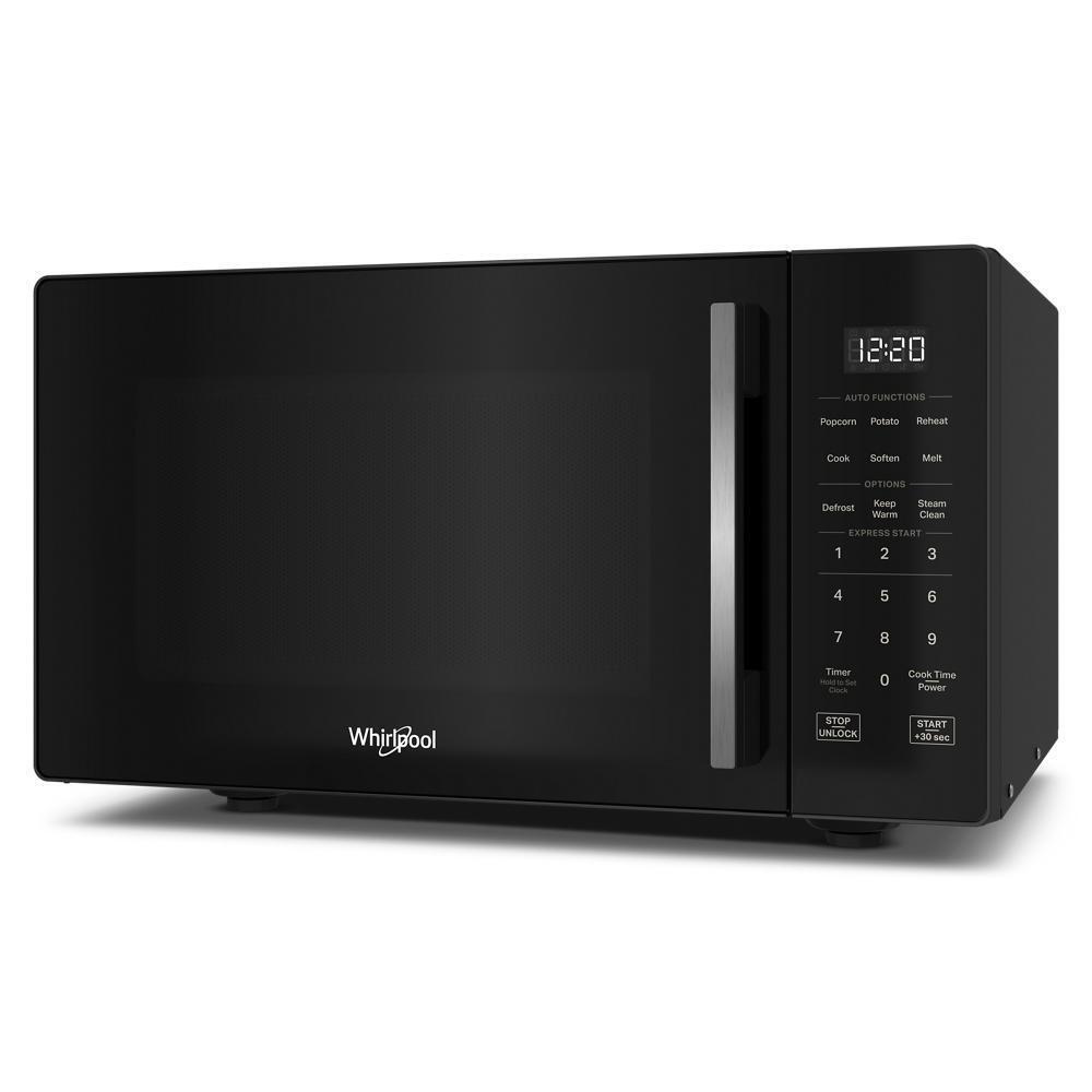 Whirlpool WMCS3019RB 0.9 cu. ft. Black Countertop Microwave With Steam Clean - 900 watt