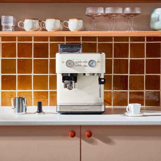 Kitchenaid KES6551PL Semi Automatic Espresso Machine with Burr Grinder