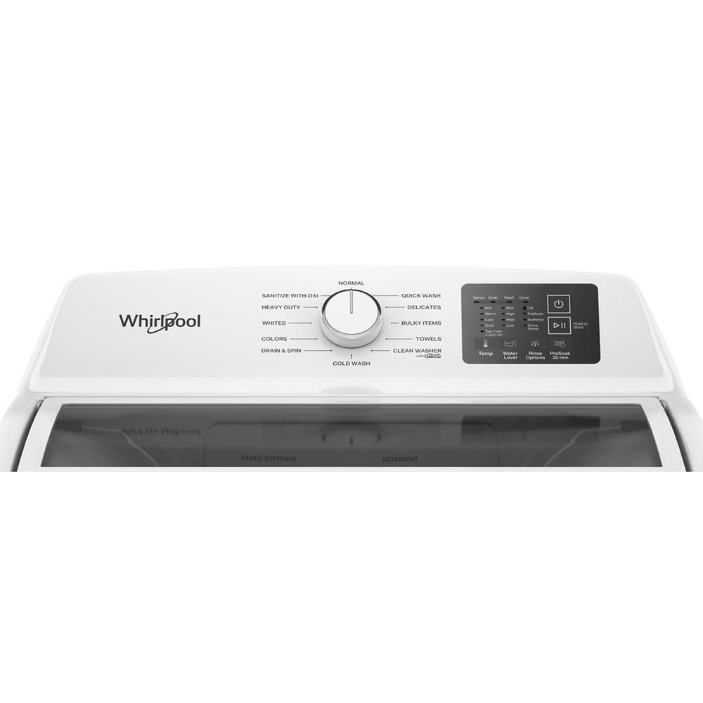 Whirlpool WTW4300SW 4.3 Cu. Ft. Whirlpool® Top Load Impeller Washer with Quick Wash Cycle and Soft Close Glass Lid