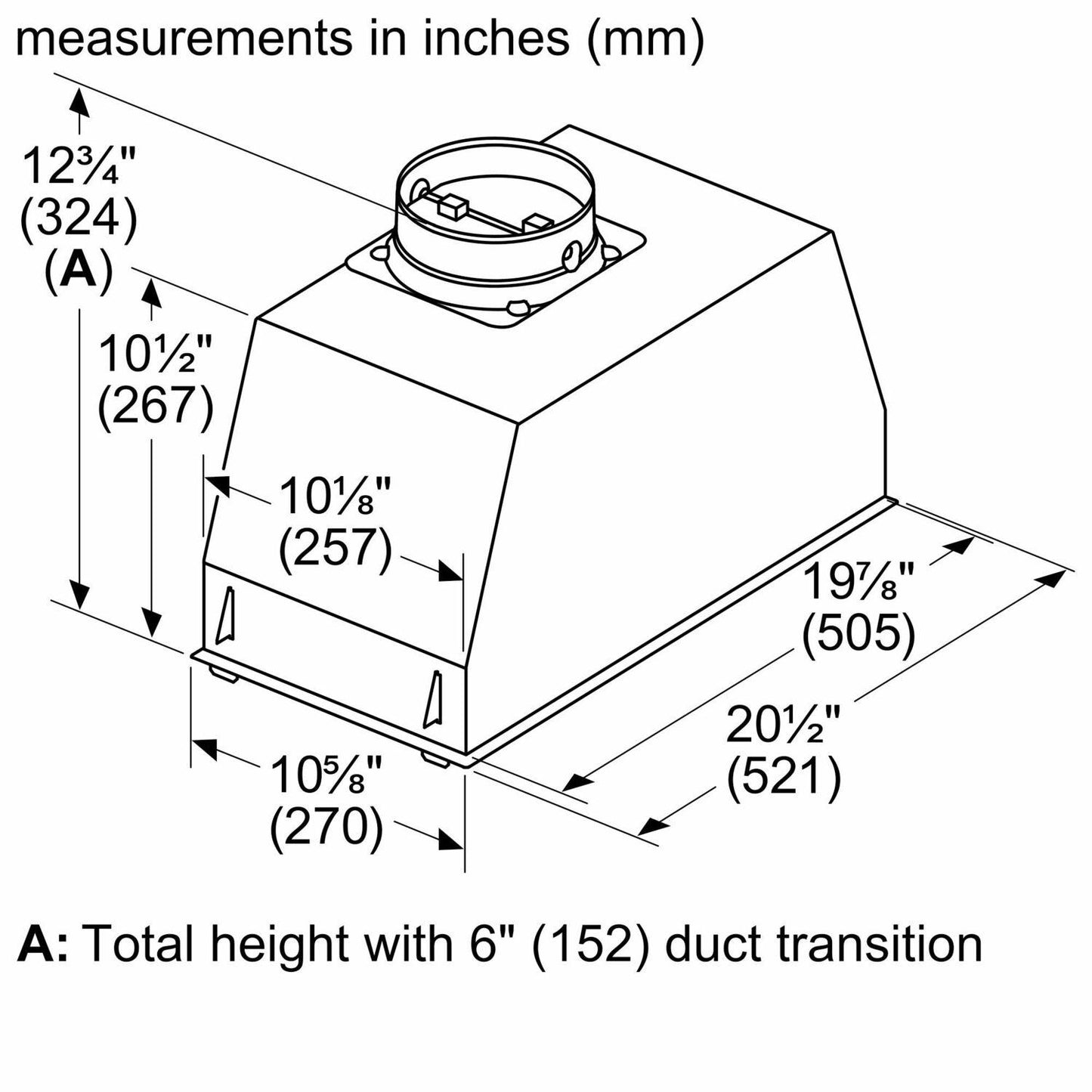 Bosch HUI34253UC 300 Series, canopy cooker hood, Stainless steel