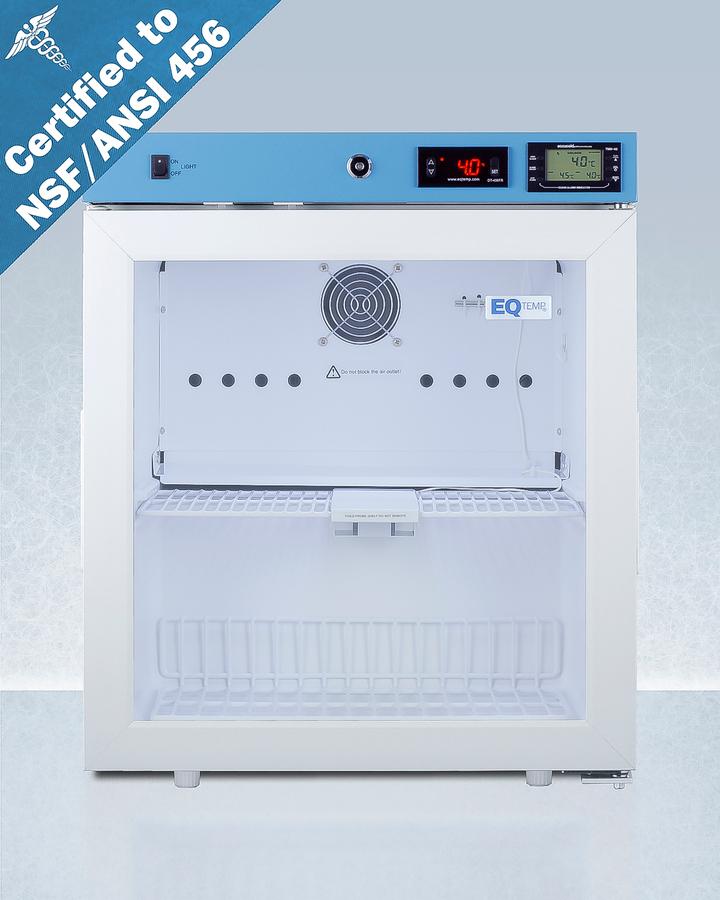 Summit ACR22GNSF456 19" Wide Compact Medical Refrigerator, Certified To Nsf/ansi 456 Vaccine Storage Standard