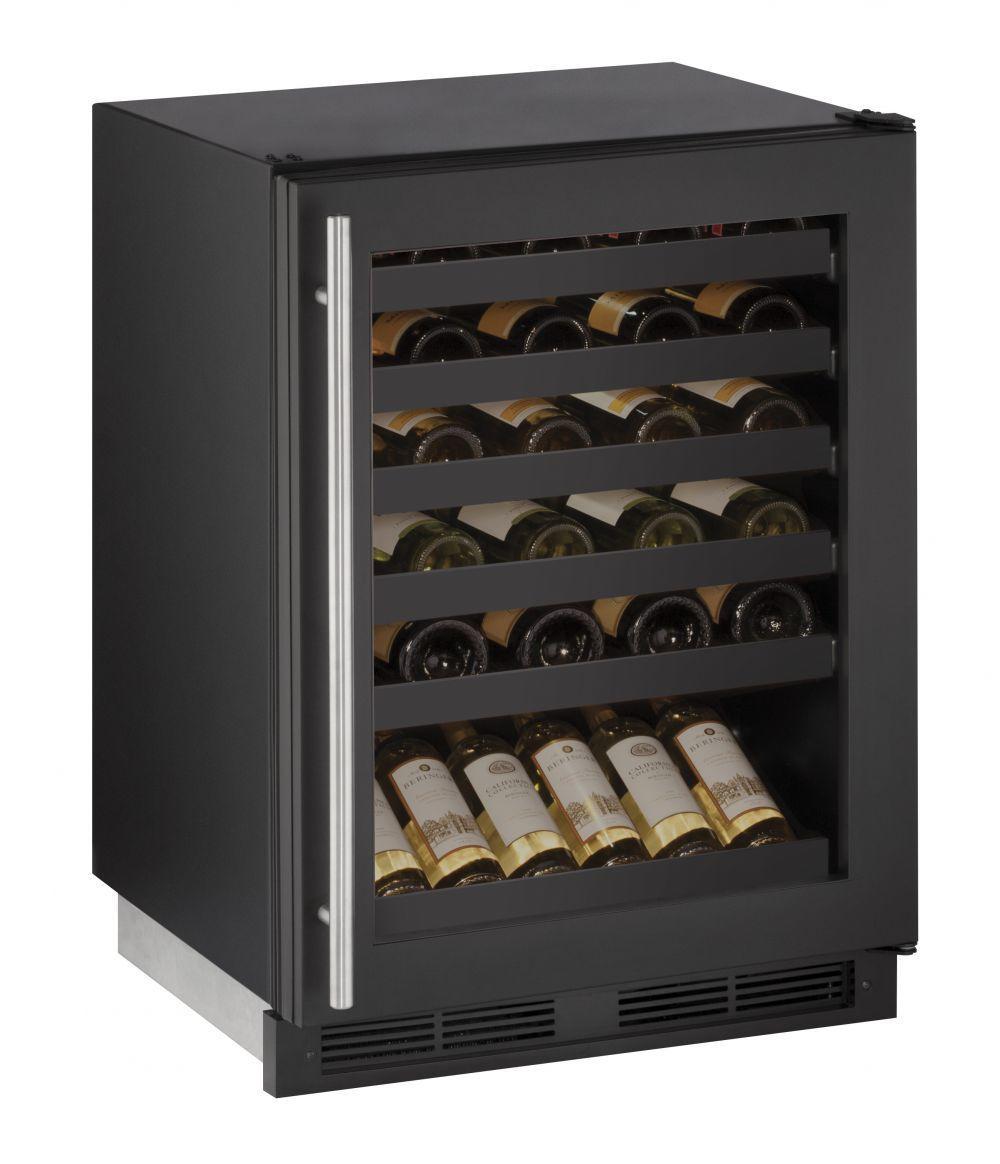 U-Line U1224WCB00B 1224wc 24" Wine Refrigerator With Black Frame Finish (115 V/60 Hz Volts /60 Hz Hz)