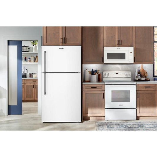 Maytag MRTX5119SW 30-Inch Wide Top-Freezer Refrigerator with Garage Mode-19 Cu. Ft.