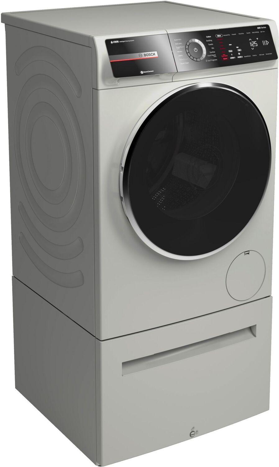 Bosch WGB246AXUC 800 Series, washing machine, frontloader fullsize, 1600 rpm, Silver inox