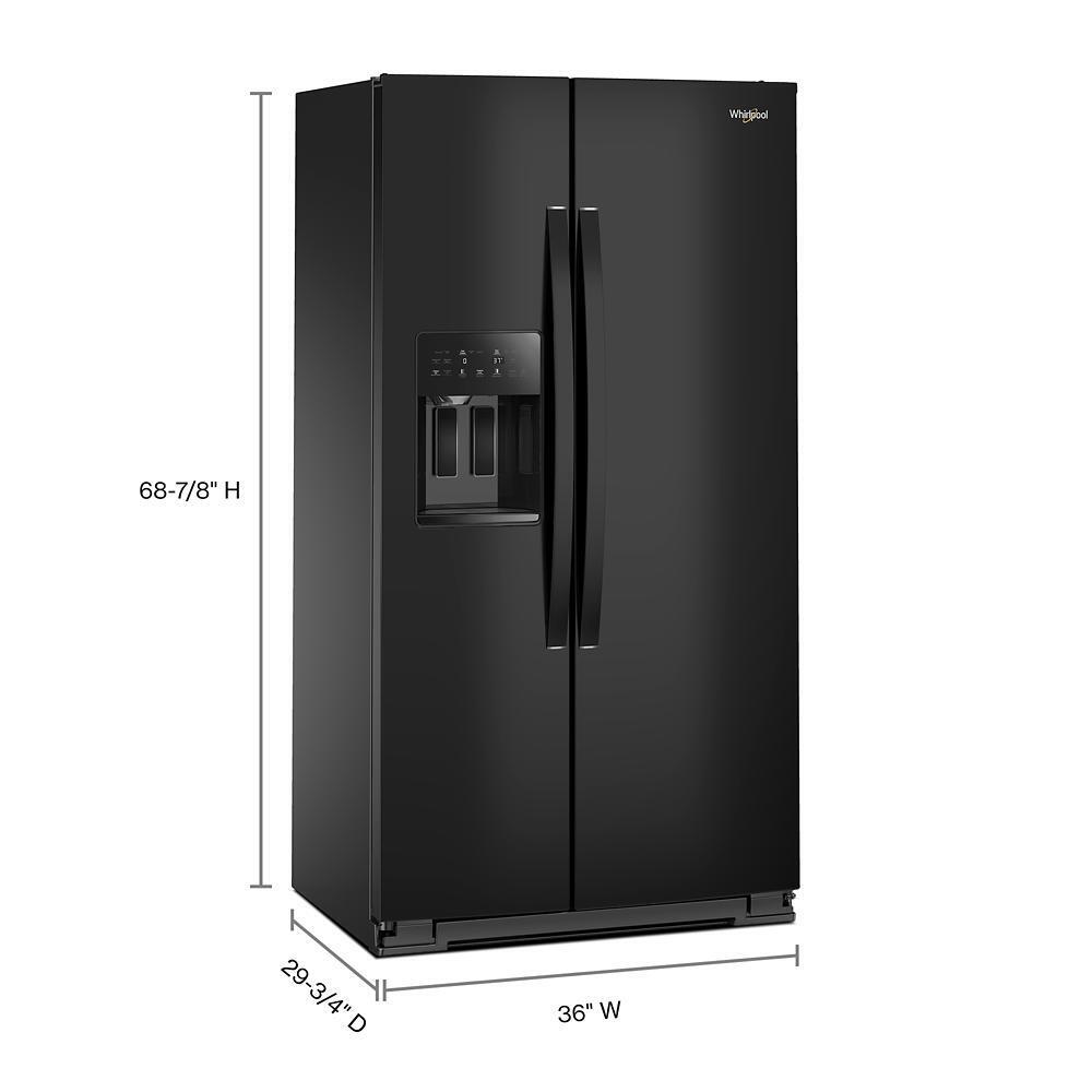Whirlpool WRSC5536RB 36-inch Counter Depth Side-by-Side Refrigerator with TruCool™ System