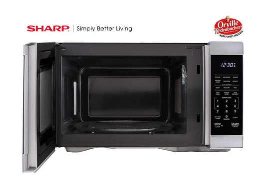 Sharp 1.1 cu. ft. Mid-Size Countertop Microwave Oven