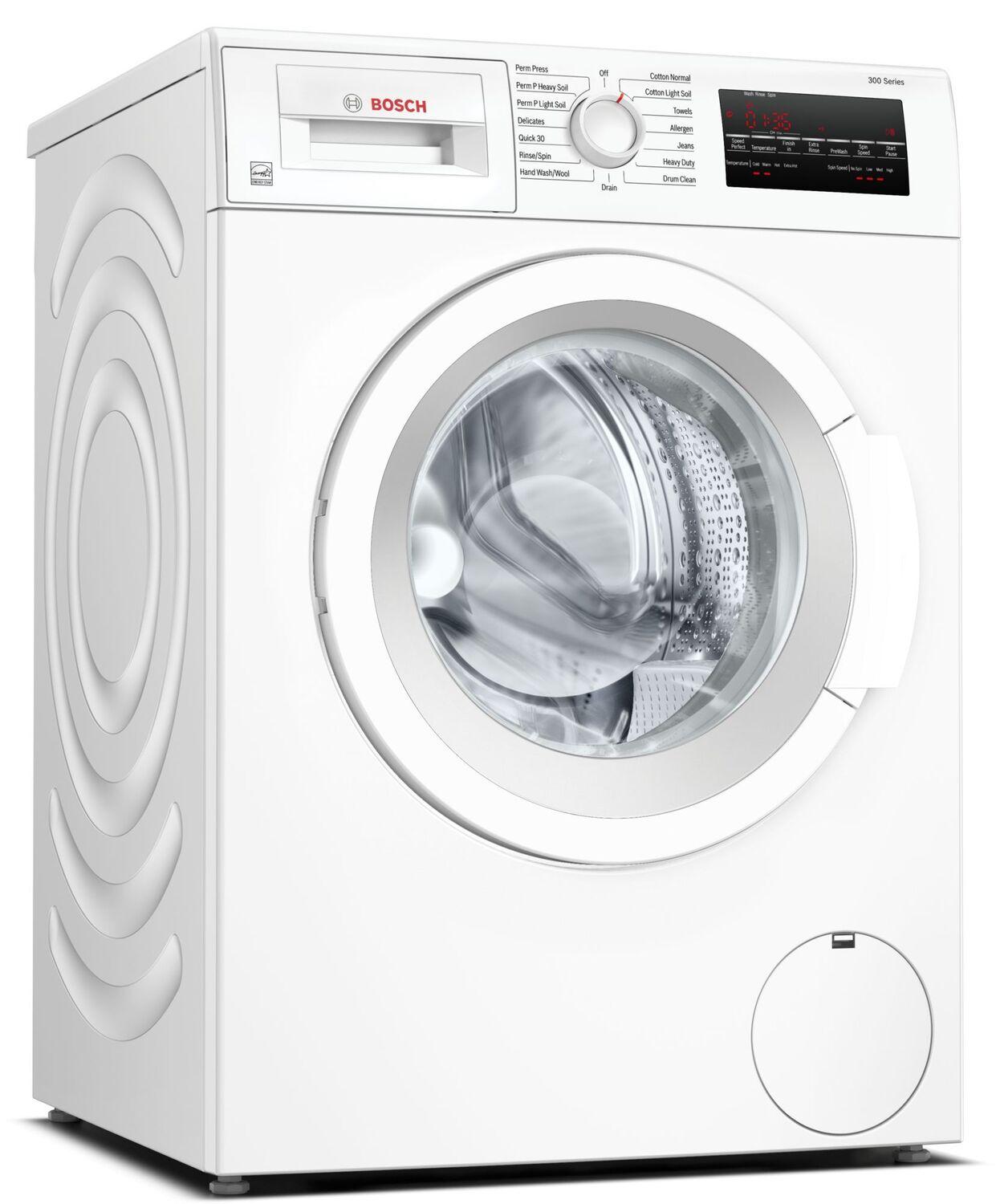 Bosch WGA12400UC 300 Series Compact Washer , White