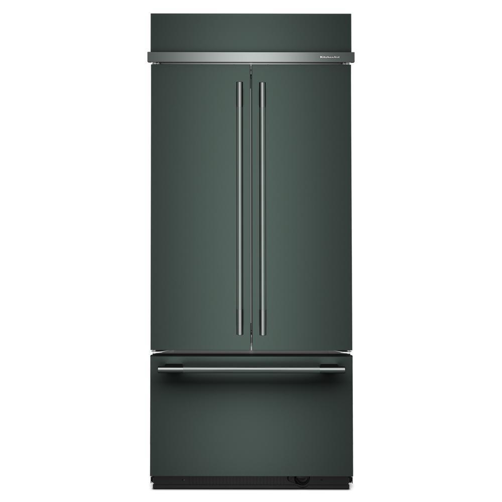 Kitchenaid KBFN536SJP 20.8 Cu. Ft. 36" Built-In French Door Bottom Mount Refrigerator with Platinum Interior