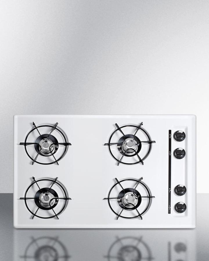 Summit WNL05P 30" Wide 4-burner Gas Cooktop