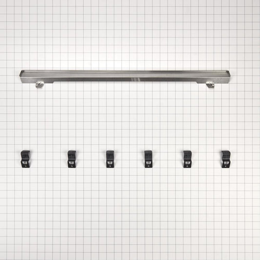 Kitchenaid W10791228 JennAir 27-IN Oven Flush Installation Trim Kit - Stainless Steel for Single/Double Built-In Oven Models (JJW2427DS, JJW2727DS, JJW2827DS)